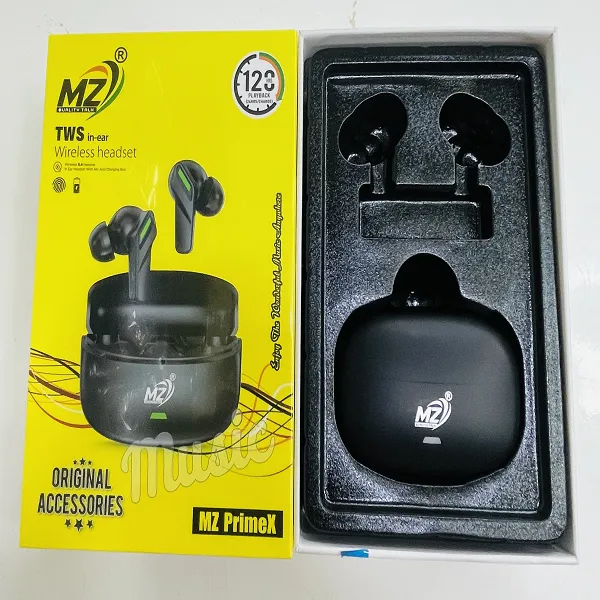 MZ PrimeX TWS In-Ear Wireless Earbuds with Rich Audio, Strong Battery Backup