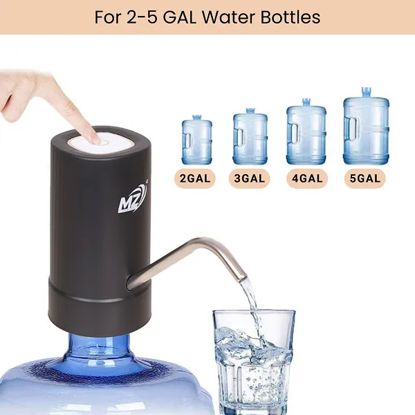Smart Electric Water Pump for 2–5 Gallon Bottles – One Touch Auto Dispenser