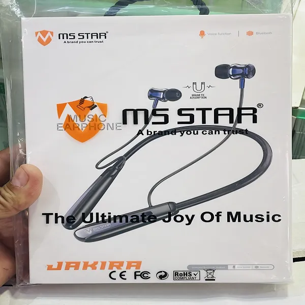 MS STAR JAKIRA Bluetooth Neckband – The Ultimate Joy of Music