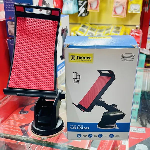 Troops 360° Rotating Mobile Car Stand with Strong Suction Cup