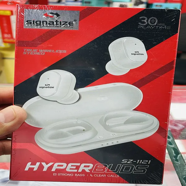 Signatize SZ-1121 HyperBuds True Wireless Earbuds with 30H Playtime & Strong Bass