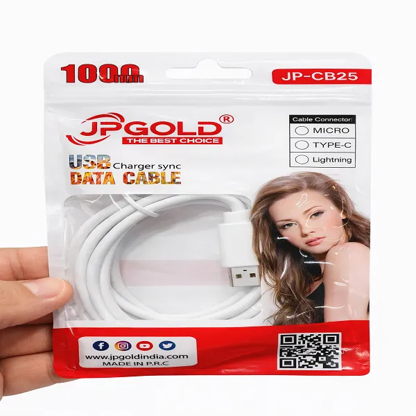 JP GOLD JP-CB25 Fast Charging & Data Sync Cable (100cm)-All Models Avliable