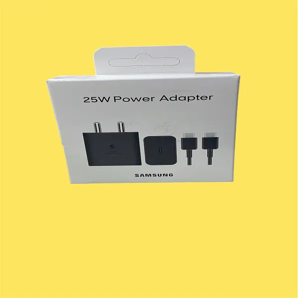 Samsung 25W Super Fast Charger + Cable – Ready-to-Go Bundle (Black OG)